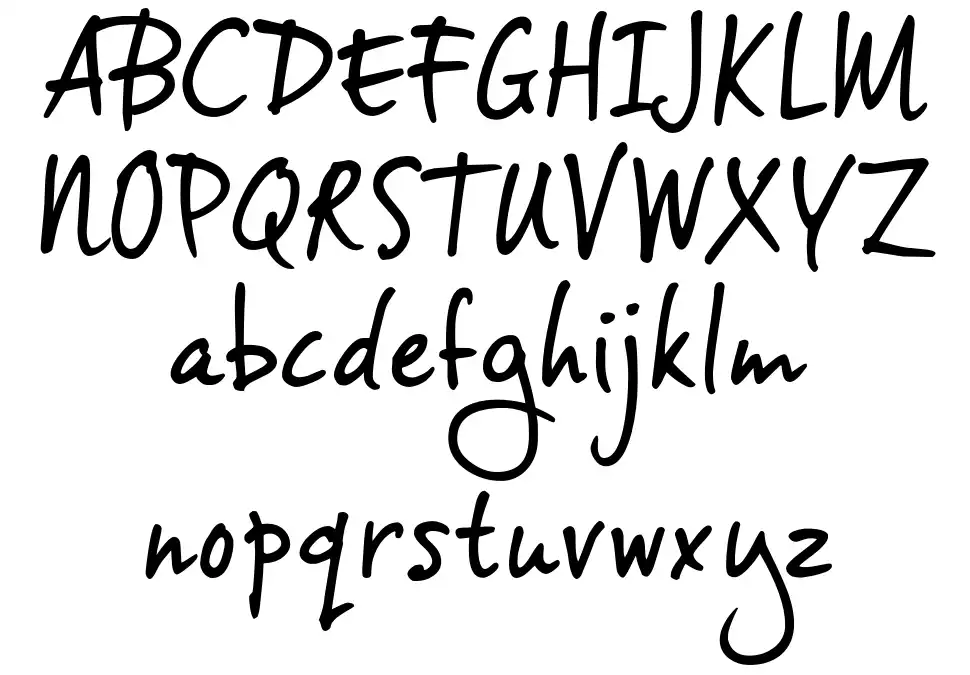 Vince Hand 2font specimens