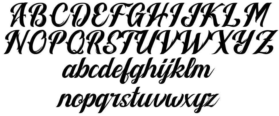 Vintage Melodyfont specimens