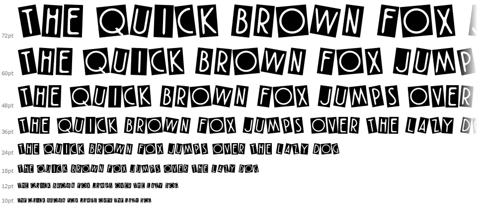 Vintage Punkfont waterfall