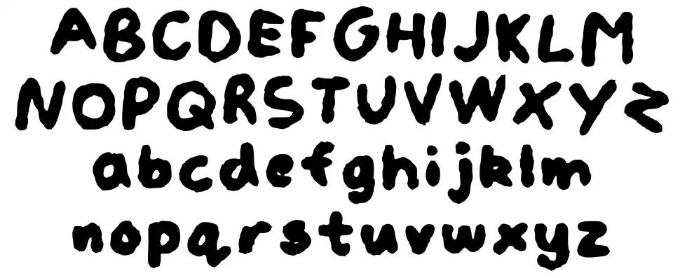 Watercolourfont specimens