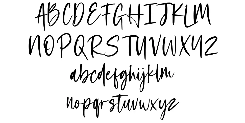 Wednesday Scriptfont specimens