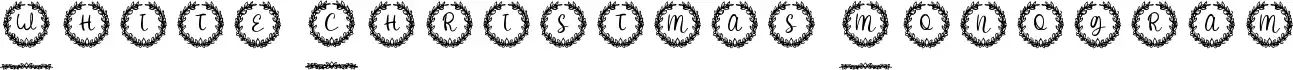 White Christmas Monogram