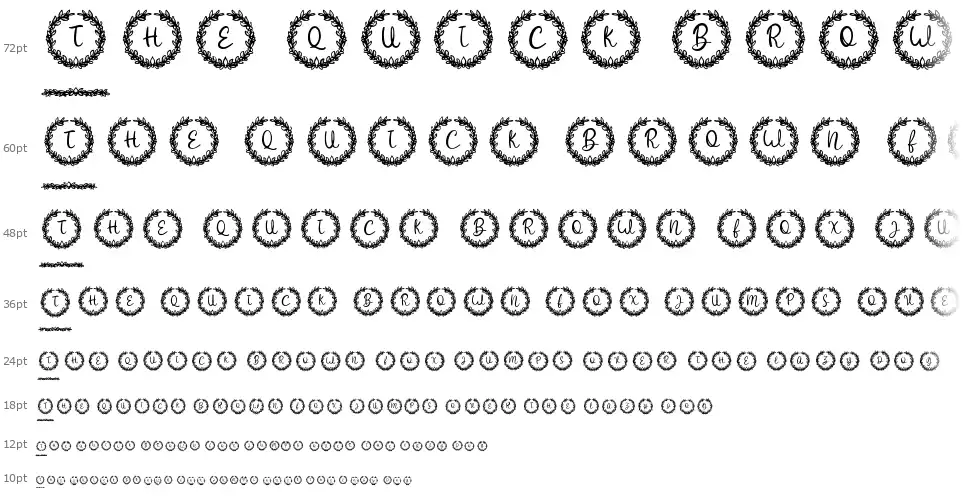 White Christmas Monogramfont waterfall