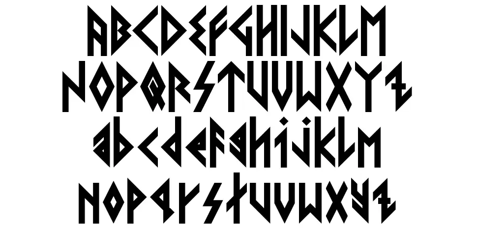 Wiking Schriftbeispiele Wikingfont specimens