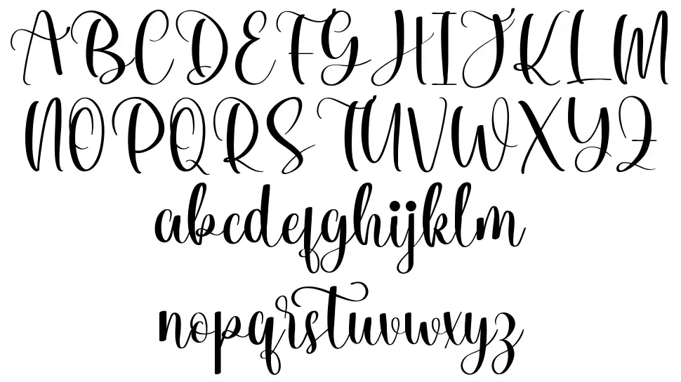 Winter Twistyfont specimens