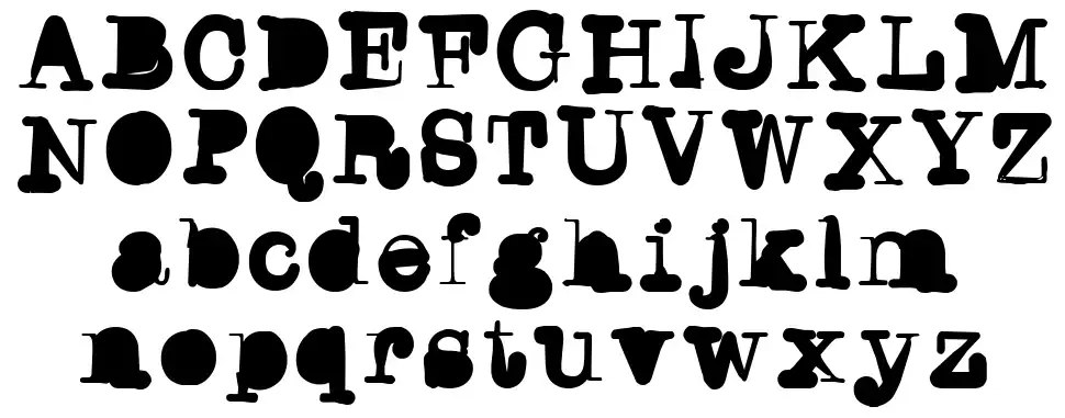 Writers Blockfont specimens