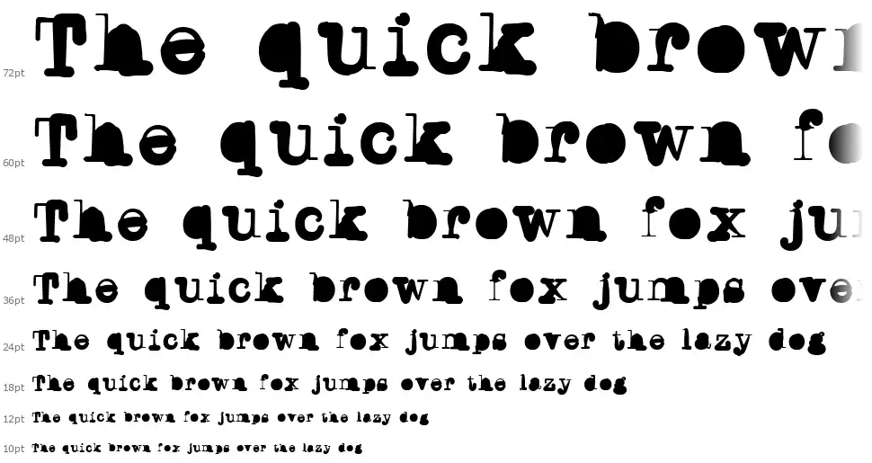 Writers Blockfont waterfall