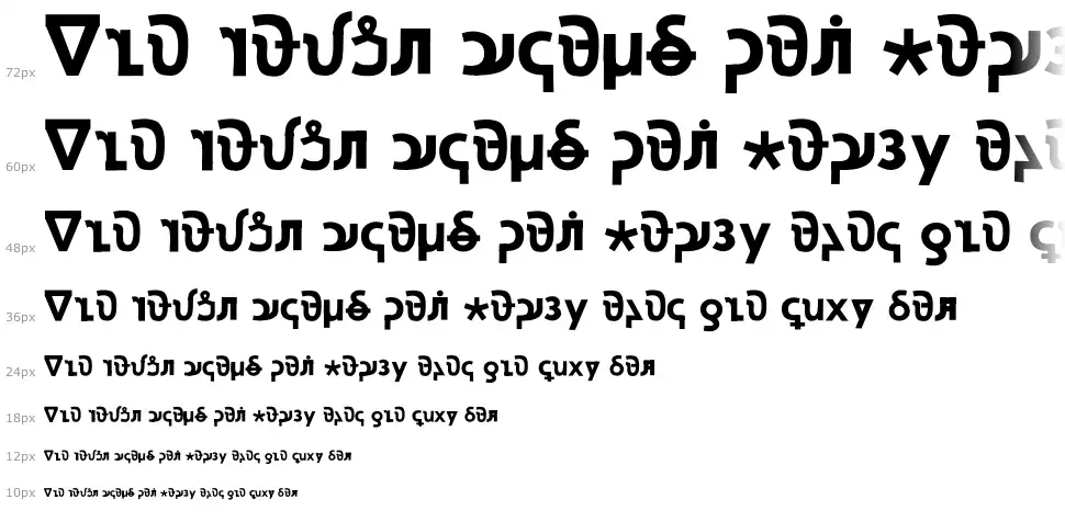 Xara Sans Kanisfont waterfall