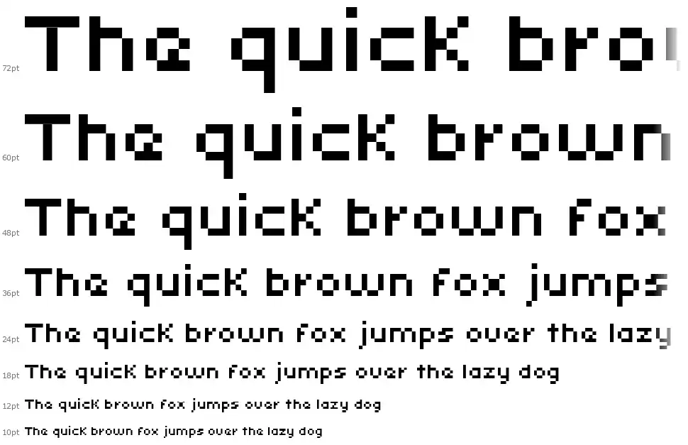Xpaider Pixel Explosion 01font waterfall