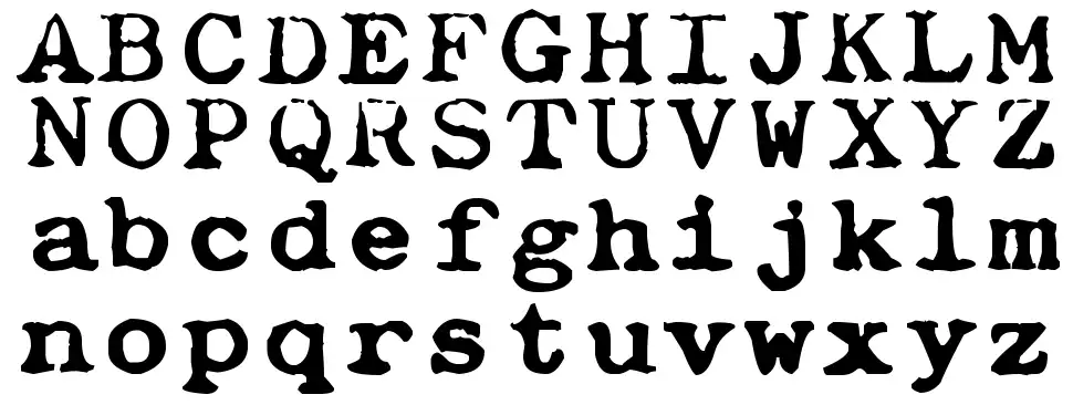 zai Adler 7 Typewriter 1925font specimens